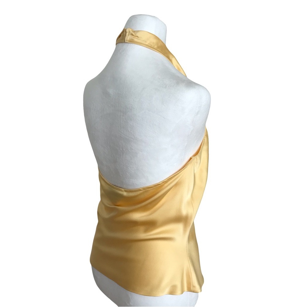 St. John silk cowl neck halter top/ backless cami, size 8 - Picture 8 of 14